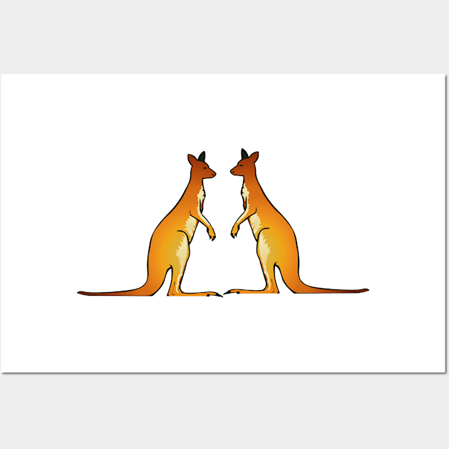 kangaroo lover gift Wall Art by Pet & Nature Lovers